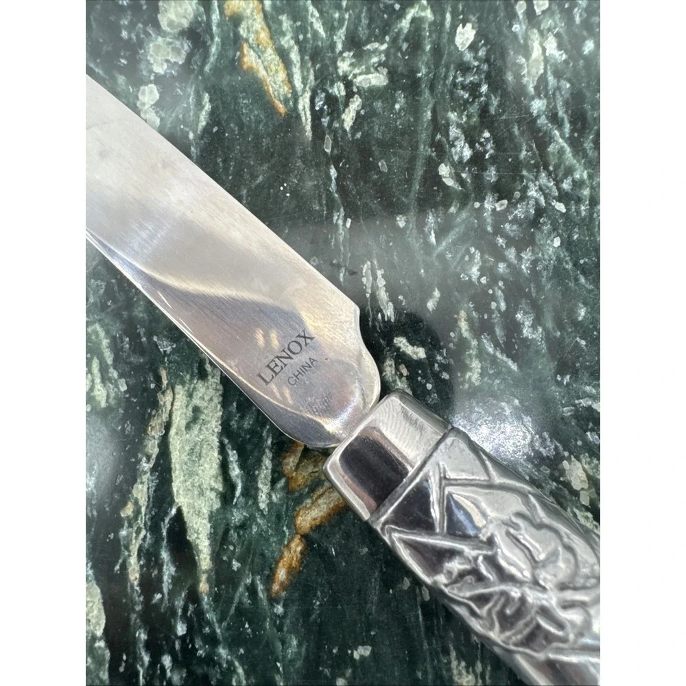 Lenox Grape Weave Green Marble Cheese Board with Knife‎